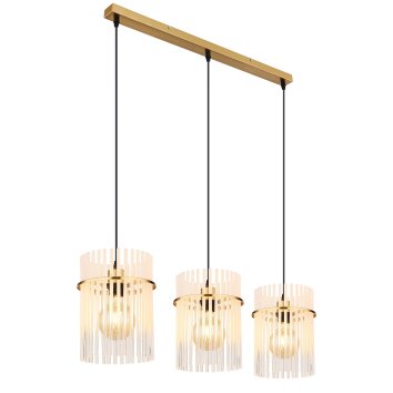 Gorley Suspension Luminaires Globo Lighting Or, 3 lumières
