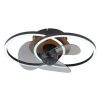 Karen Ventilateur de plafond lumineux Luminaires Globo Lighting LED Écru, Noir, 1 lumière, Télécommandes