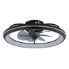 Celeste Ventilateur de plafond lumineux Luminaires Globo Lighting LED Noir, 1 lumière, Télécommandes