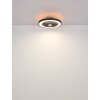 Blizzak Ventilateur de plafond lumineux Luminaires Globo Lighting LED Noir, 1 lumière, Télécommandes