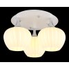 Maxy Plafonnier Luminaires Globo Lighting Chrome, Blanc, 3 lumières Maxy Plafonnier Luminaires Globo Lighting Chrome, Blanc, 3 lumières