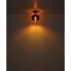 Maxy Plafonnier Luminaires Globo Lighting Chrome, Noir, 1 lumière