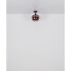 Maxy Plafonnier Luminaires Globo Lighting Chrome, Noir, 1 lumière