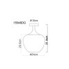 Maxy Plafonnier Luminaires Globo Lighting Chrome, Noir, 1 lumière