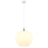 Maxy Suspension Luminaires Globo Lighting Chrome, Blanc, 1 lumière