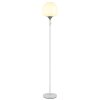 Maxy Lampadaire Luminaires Globo Lighting Chrome, Blanc, 1 lumière