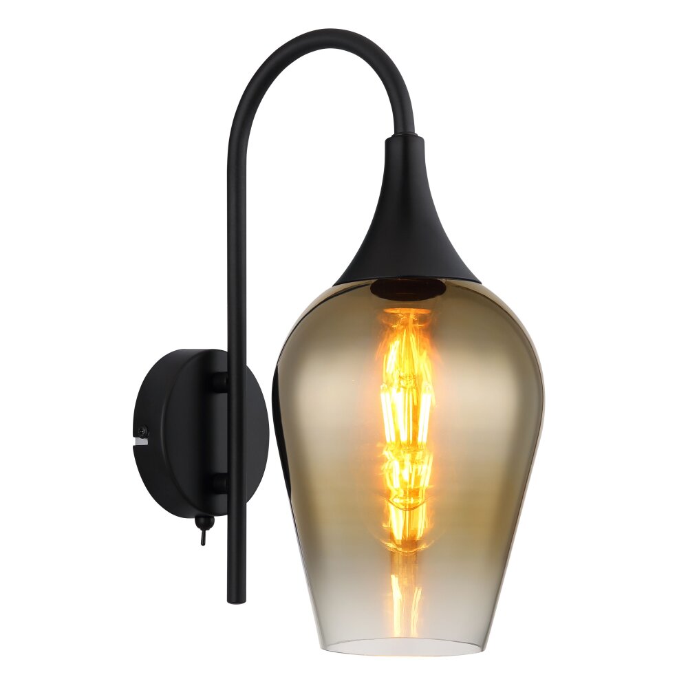 Lavus Applique murale Luminaires Globo Lighting Noir, 1 lumière main product photo