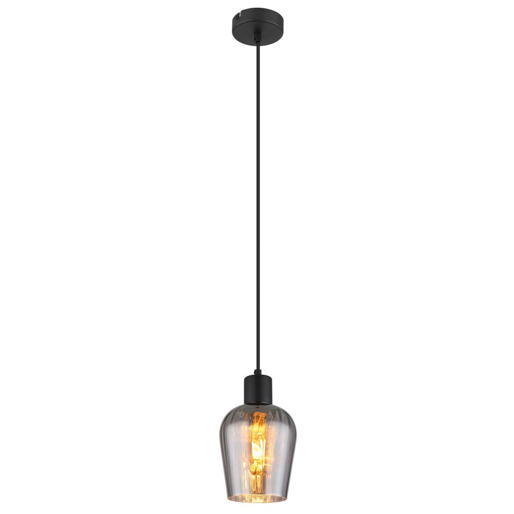 Ryan Suspension Luminaires Globo Lighting Noir, 1 lumière main product photo