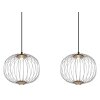 Galway Suspension Luminaires Globo Lighting LED Nickel mat, 1 lumière