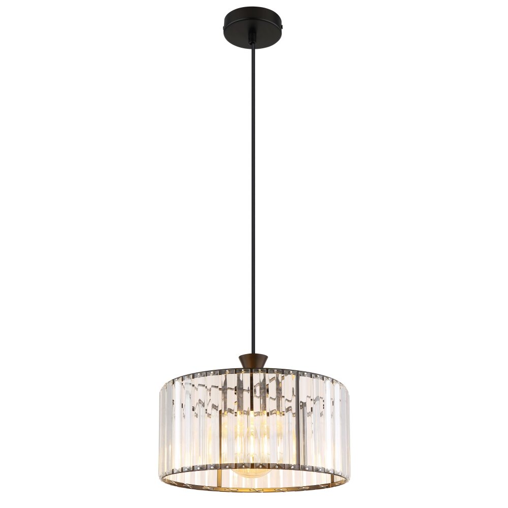 Jordana Suspension Luminaires Globo Lighting Noir, 1 lumière main product photo