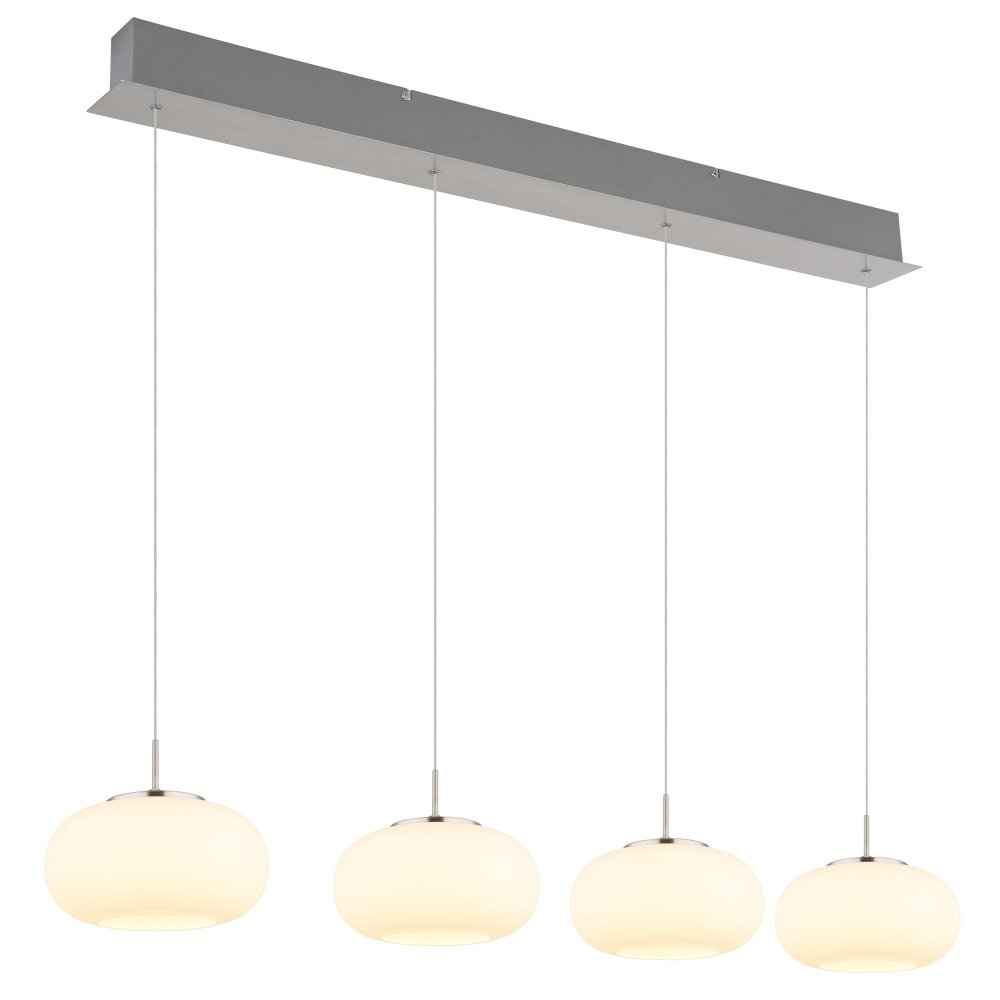Quintara Suspension Luminaires Globo Lighting LED Nickel mat, 1 lumière main product photo
