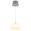 Quintara Suspension Luminaires Globo Lighting LED Nickel mat, 1 lumière