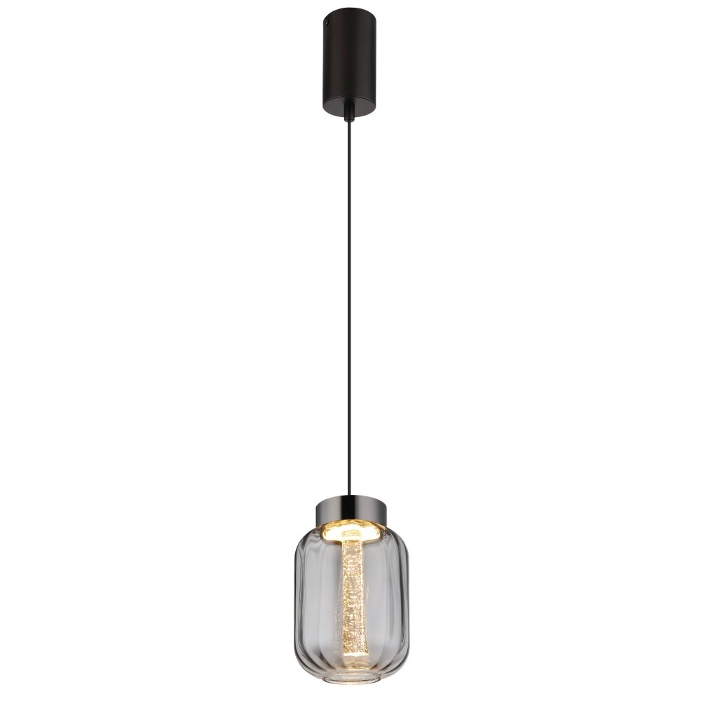 Fluoro Suspension Luminaires Globo Lighting LED Noir, 1 lumière main product photo