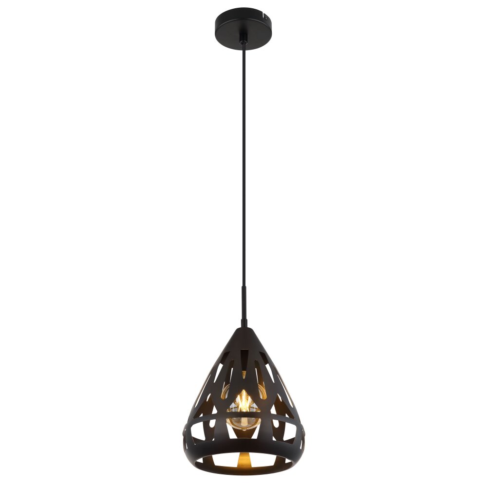 Hassan Suspension Luminaires Globo Lighting Noir, 1 lumière main product photo