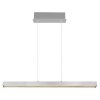 Ethan Suspension Luminaires Globo Lighting LED Aluminium brossé, Blanc, 1 lumière
