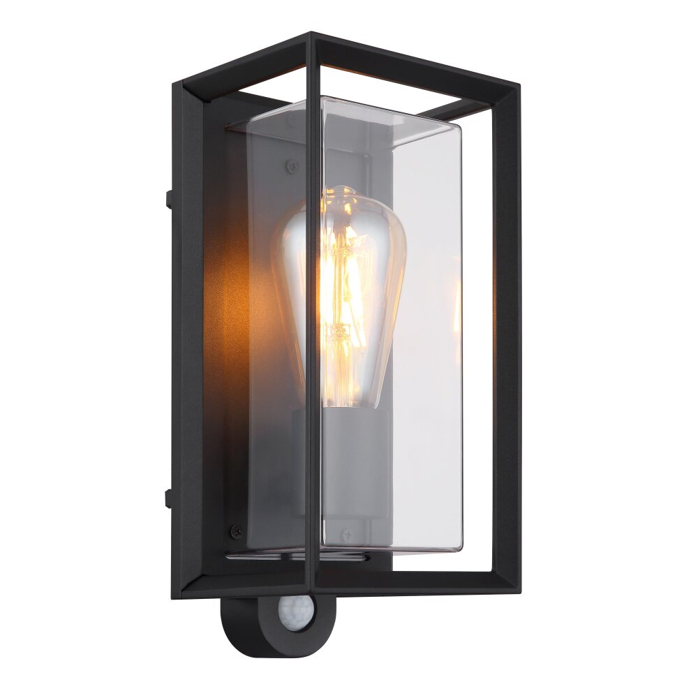 Logana Luminaire extérieur Luminaires Globo Lighting Noir, 1 lumière, Détecteur de mouvement main product photo