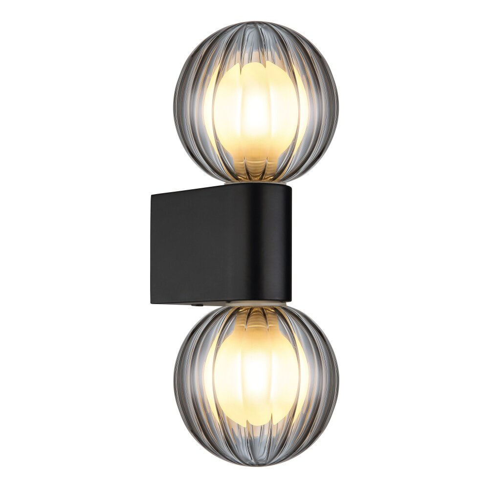 Ander Applique murale Luminaires Globo Lighting Noir, 2 lumières main product photo