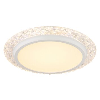 Abigail Plafonnier Luminaires Globo Lighting LED Blanc, 1 lumière