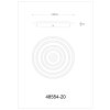 Alois Plafonnier Luminaires Globo Lighting LED Blanc, 1 lumière