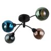 Zarlona Plafonnier Luminaires Globo Lighting Noir, 4 lumières