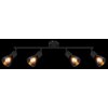 Satella Plafonnier, Spot de plafond, Applique murale, Spot mural Luminaires Globo Lighting Noir, 4 lumières