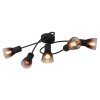 Satella Plafonnier Luminaires Globo Lighting Noir, 5 lumières Satella Plafonnier Luminaires Globo Lighting Noir, 5 lumières