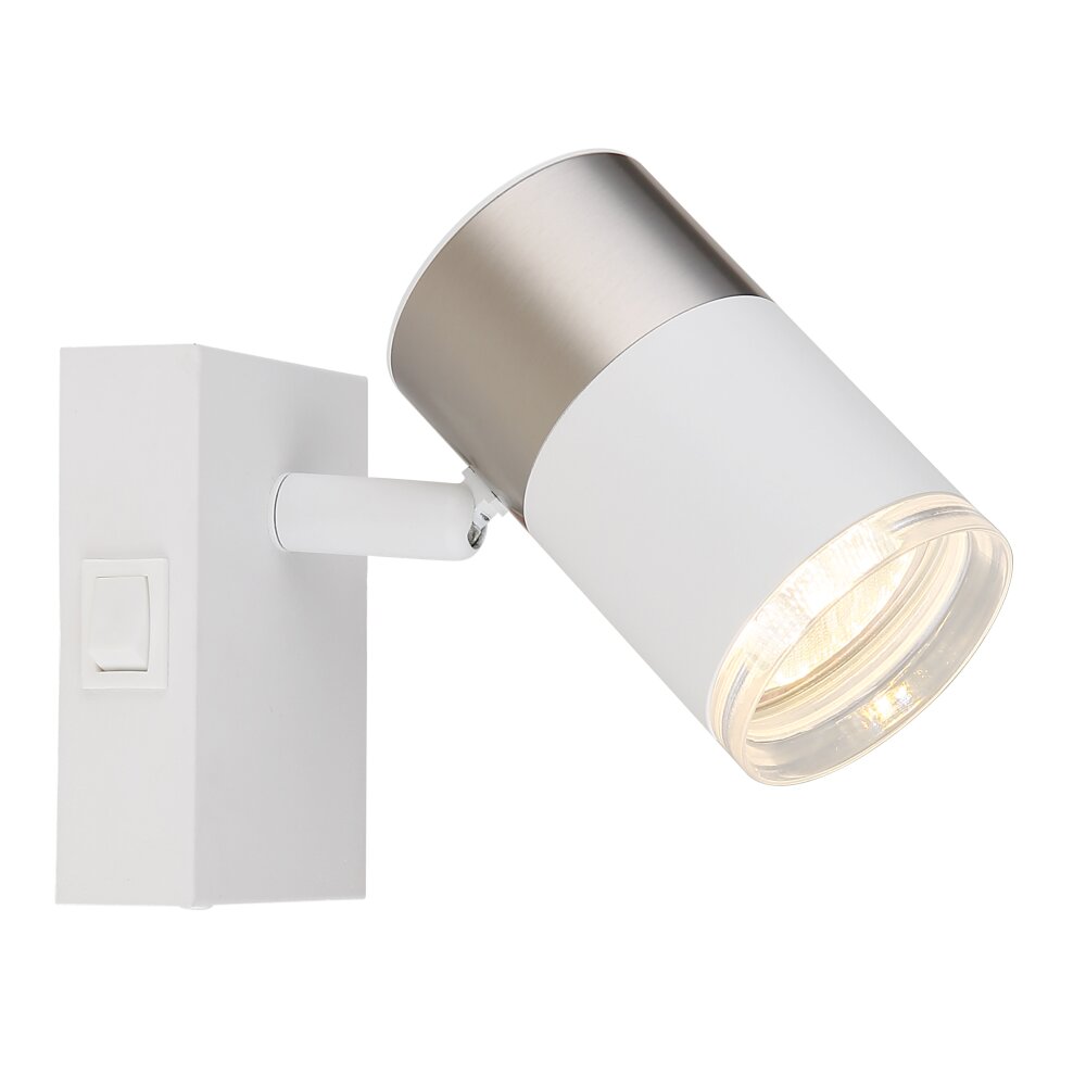 Brisbon Plafonnier, Spot de plafond, Applique murale, Spot mural Luminaires Globo Lighting Blanc, 1 lumière main product photo