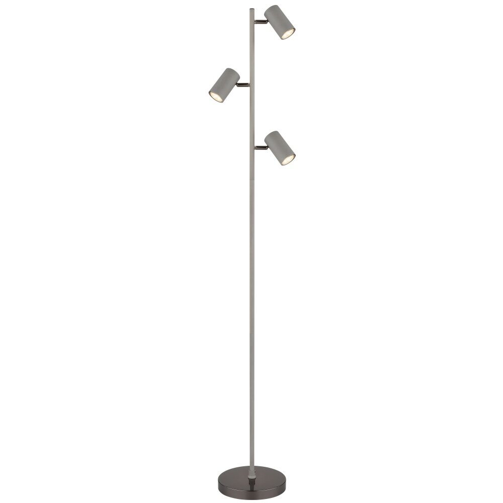 Robby Lampadaire Luminaires Globo Lighting Chrome, Noir, 3 lumières main product photo