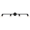 Matrix Plafonnier, Spot de plafond, Applique murale, Spot mural Luminaires Globo Lighting Noir, 4 lumières