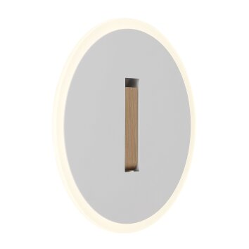 Avery Applique murale Luminaires Globo Lighting LED Brun foncé, Blanc, 1 lumière