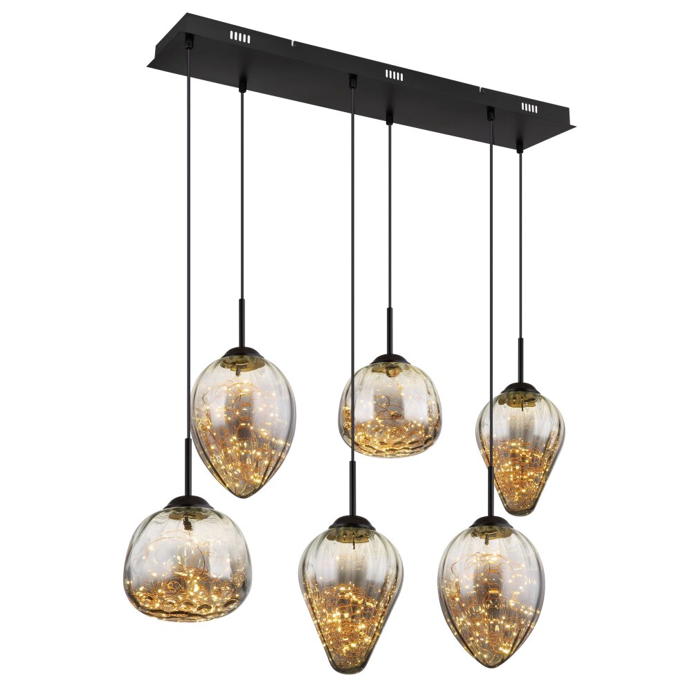 Firefly Suspension Luminaires Globo Lighting LED Noir, 1 lumière main product photo