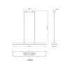 Sola Suspension Luminaires Globo Lighting LED Noir, 1 lumière, Télécommandes
