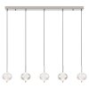 Aida Suspension Luminaires Globo Lighting LED Chrome, 1 lumière
