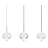 Aida Suspension Luminaires Globo Lighting LED Chrome, 1 lumière