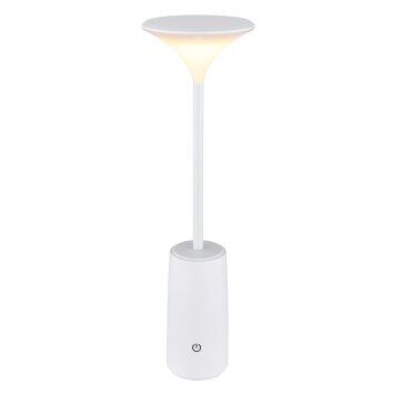 Quirin Lampe à poser Luminaires Globo Lighting LED Blanc, 1 lumière