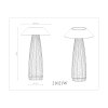 Illumi Lampe à poser Luminaires Globo Lighting LED Blanc, 1 lumière