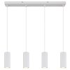 James Suspension Luminaires Globo Lighting Blanc, 4 lumières