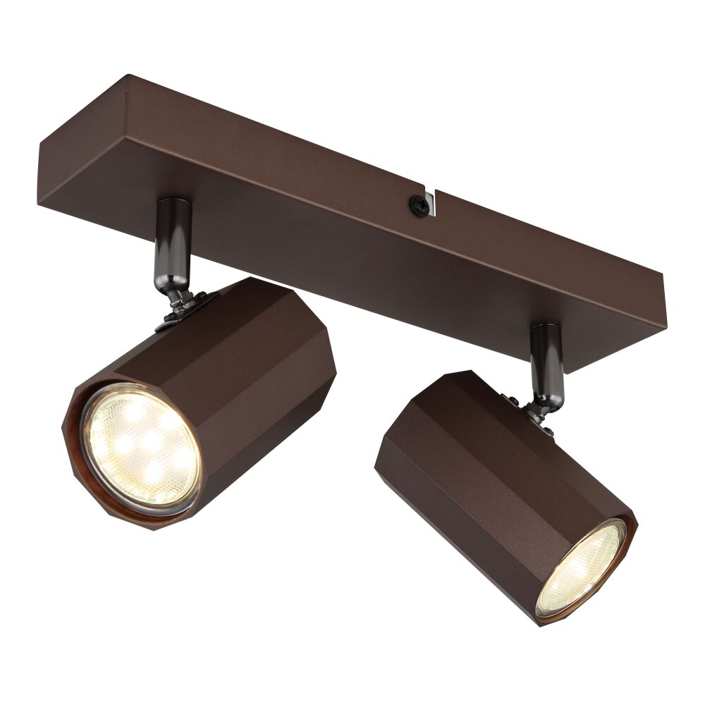 James Plafonnier, Spot de plafond, Applique murale, Spot mural Luminaires Globo Lighting Bronze, 2 lumières main product photo