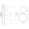 Briggs Suspension Luminaires Globo Lighting LED Noir, 1 lumière, Télécommandes