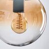Gastor Suspension, Boule lumineuse Ambre, Or, Clair, Fumé, 3 lumières