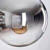 Gastor Suspension, Boule lumineuse Chrome, Fumé, 3 lumières