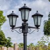 Loria Luminaire extérieur, Réverbère, Eclairage de chemin Noir, 3 lumières