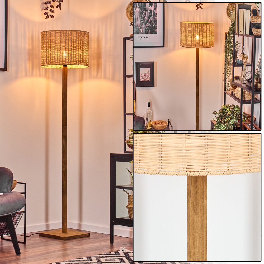 Cavaca Lampadaire Écru, Noir, 1 lumière main product photo