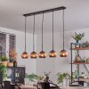 Koyoto Boule lumineuse, Suspension Noir, 5 lumières