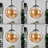 Gastor Suspension, Boule lumineuse Ambre, 3 lumières