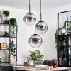 Gastor Suspension, Boule lumineuse Clair, Fumé, 3 lumières