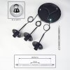 Gastor Suspension, Boule lumineuse Chrome, Fumé, 3 lumières