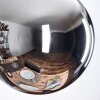 Gastor Suspension, Boule lumineuse Chrome, Fumé, 3 lumières