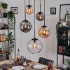 Gastor Suspension, Boule lumineuse 45 cm Noir, 5 lumières