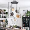 Gastor Suspension, Boule lumineuse 45 cm Noir, 5 lumières